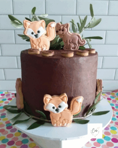 Fox and Dingo 4th Birthday Cake Kids Birthday Cake Always Time For Cake Chocolate Cake