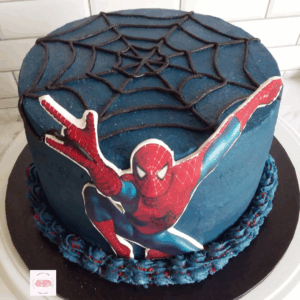 Spiderman Kids Birthday Cake Superhero Cakes Blue Buttercream Always Time For Cake Melbourne Cakes